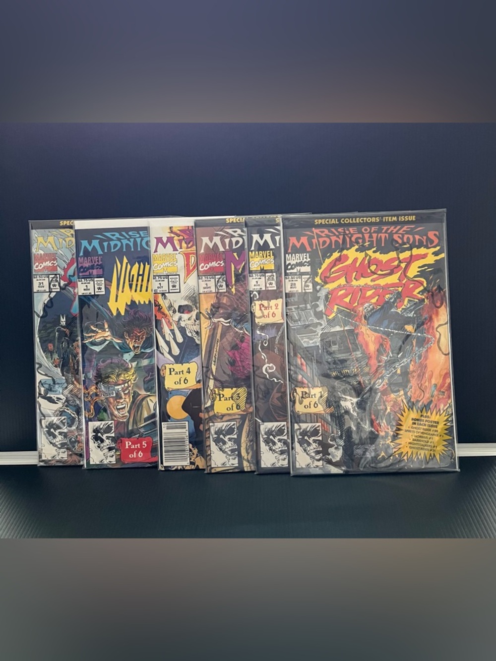 🔑 Marvel Comics 1992 “Rise of the Midnight Sons" Complete 1-6 Crossover Event 🔑